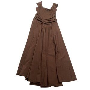 LPA Kyra Midi Dress in Chocolate Brown